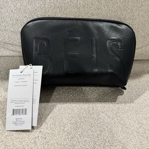 BÉIS Cosmetic Pouch Set in Black NWT